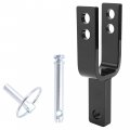 Kuafu Quick Hitch Adapter Used To Adjust Top Link Bracket Movements Fits For Category 1 3-point Tractors Steel Black