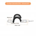Uxcell 16pcs 16mm 5 8 Cable Clamp Rubber Pipe Strap Cushioned 304 Stainless Steel Hose U Shape Metal Tube Holder For Wire