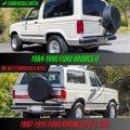 Smoke Lens Rear Tail Light Assembly Set For 1984 To 1990 Ford Bronco Ii Compact Suv Left And Right Pair Fits Xl Xlt Xls Base