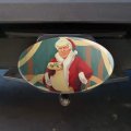Santa Donald Trump With Naughty List Christmas Oval Tow Trailer Hitch Cover Plug Insert