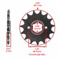 Caltric Front Drive Chain Sprocket Compatible With Yamaha Xt550 1982 1983 Xt600 1984-1989 93834-15080-00