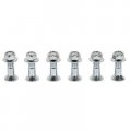 Bolt Hub-savers Double Locked Sprocket Fastening Kit Silver For Suzuki Dr-z 400sm 2013-2018 