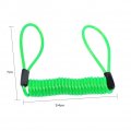 Reminder Coil Cable Anti-theft Spring Spiral Brake Disc Lock Safety Tool 3 5mm 0 14 Suitable For Motorcycles Scooters Bicycles