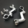 Chrome Longhorn Footpeg 1 5 Mounts Clamp For Bsa Norton Triumph Bobber Chopper Cafe Racer Atv Utv Scooter B0125vmyxc 
