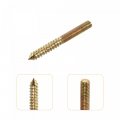 Uxcell M8 Wing Nuts Butterfly Nut Bronze Tone 10pcs And M8x75mm Hanger Bolt Double Headed Screw