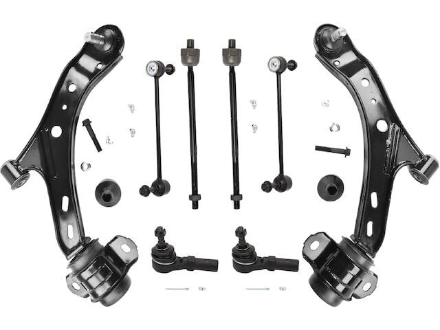 Front Lower Control Arm Ball Joint Tie Rod End And Sway Bar Link Kit 8 Piece For 2012 2013 Infiniti G37