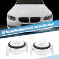Uxcell 2pcs H7 Xenon Headlight Bulb Retainer Adapter Holder Socket Fit For Bmw 325i 2004
