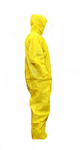Medium Magid CVC8MCP EconoWear Microporous Disposable Coverall with Elastic Wrists and Ankles Case of 25 White
