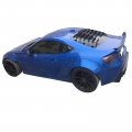 Freemotor802 For 2013-2016 Scion Fr-s 2013-2020 Subaru Brz 2017-2020 Toyota 86 Rear Window Louver Ikon Style Unpainted Black 