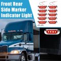 A Absopro Front Rear Side Marker Light 4 Led Waterproof Oval Position Lamp Clearance For Truck Lorry Trailer Boat Deck Plastic