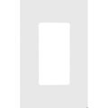 Morris 80901 Decorative Screw Less Wall Plate 1 Gang White 