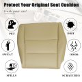 Front Driver Side Bottom Replacement Seat Cover Tan Microfiber Leather For Honda Accord 4 Door Sedan 2008 2012 8th Gen Ex Se Lx