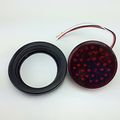 2 Pack 4 In Red 32 Led Stop Tail Turn Lights With Grommets For Box Trucks And Semi Trailers El-104232r Waterproof 12v Rear