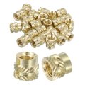 Knurled Insert Nuts 30pcs M6 X 8mm Length 9mm Od 3d Printing Brass Female Threadeds Heat Set Insert Embedment Nut 