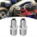 4an To M14x1 5 Fuel System Line Connector Adapter Fitting Pipe Straight Stainless Steel For Most Fluids