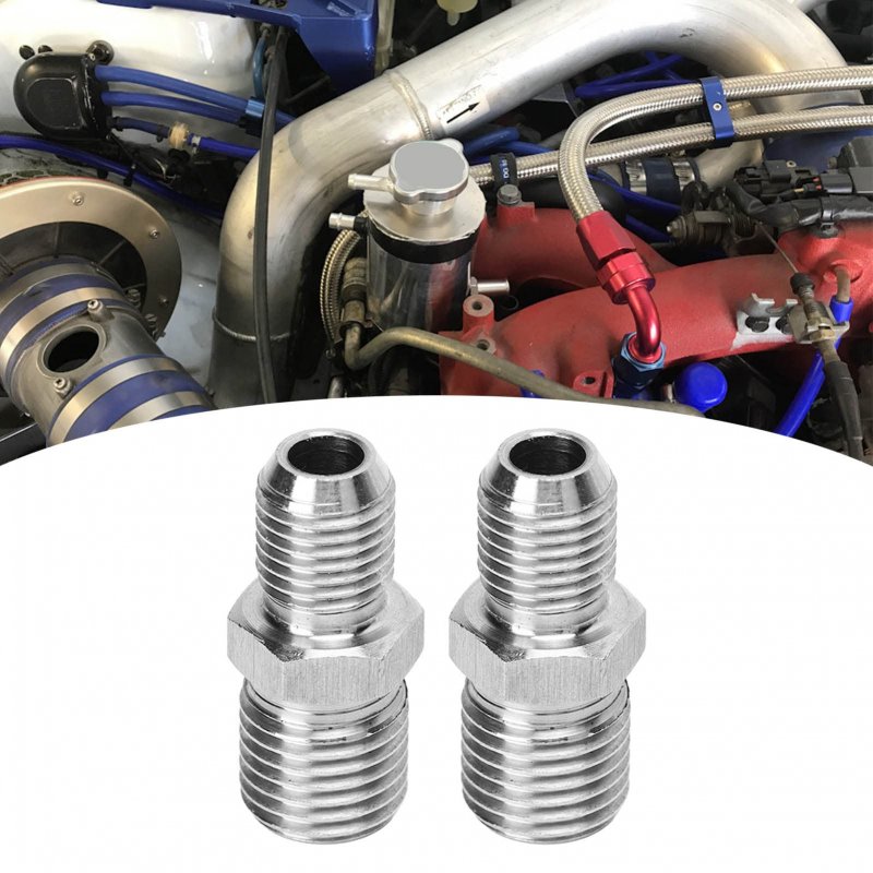 4an To M14x1 5 Fuel System Line Connector Adapter Fitting Pipe Straight Stainless Steel For Most Fluids