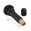 Tiuimk Tr414 Tire Valve Pack Of 10 Rubber And Zinc Durable Prevents Gas Emission For Cars Motorcycles Other Vehicles Black
