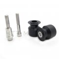 Httmt Black Swingarm Spools 10mm Compatible With Kawasak Ninja Z1000 Er-6n Ex250f Ex650 Zrx1100