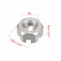 Uxcell M8 X 1 25mm Pitch 304 Stainless Steel Slotted Hex Nuts Pack Of 10