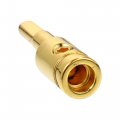 X Autohaux 4pcs Amp Input Reducer Copper 8 Gauge Car Stereo Audio Awg Pin Power Ground Wire Gold Tone