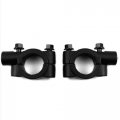 2x Jdm Style Black 7 8 10mm Thread For Anodized Billet Aluminum Custom Handle Bar Mirror Mount Holder Clamp Adaptor Fit