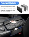 Autorder Center Console Cover For 2022 2023 2024 Rivian R1t R1s Accessories Armrest Anti-scratch Middle Pad Leather Protector