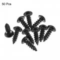 Uxcell Hex Socket Self Tapping Screws M5 X 16mm Carbon Steel Wood Screw 50pcs