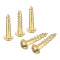 Wood Screws M1 6 X 9mm Slotted Round Head Copper Self-tapping Screw For Diy Woodworking Home Industry 50 Pcs 