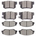 Aintier Automotive Replacement Brake Pads Front Rear Fit For Honda Cr-v 2002-2004 For Element 2003-2011