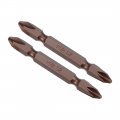 Uxcell 2 Pcs P Magnetic Phillips Double Ended Screwdriver Bits 1 4 Inch Hex Shank 2 56-inch Length S2 Power Tool Red