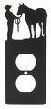 Halter Horse Power Outlet Plate Cover 