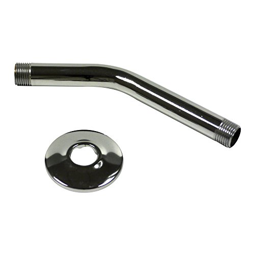 Plumb Pak Pp825-11 Shower Arm 1 2-inch By 8-inch Chrome With Flange