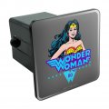 Wonder Woman 80th Classic Comic Smile Tow Trailer Hitch Cover Plug Insert For 2 In Receivers Black Abs Plastic With Uv