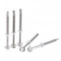 12 X 2 61 64 410 Stainless Steel Hex Washer Head Self Drilling Screws Point 25pcs 