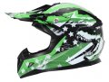 Motocross Youth Kids Helmet Dot Approved Ym-211 Motorbike Moped Motorcycle Off Road For Boys And Girls Glossy Green Small 