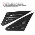 Kimiss 2pcs Side Vent Window Scoop Louver Trim Car Modification Cover Fit For A4 B9 2017-2019 Carbon Fiber