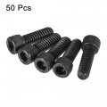 Uxcell 1 4-20x3 4 Hex Socket Head Cap Screw Bolts 12 9 Grade Alloy Steel 50pcs