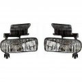 Fog Light Pair For Chevy Silverado 3500 2001 2002 Driver And Passenger Side Dot Certified Gm2592113 Gm2593113 Halogen 