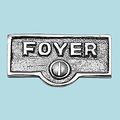 Switch Plate Tags Foyer Name Signs Labels Chrome Brass Renovators Supply 