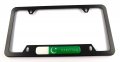 Pakistan Flag Metal Black Aluminium Car License Plate Frame Bottom Cutout 4hole