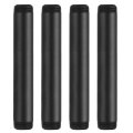 4pcs 3 4 In X 6 Galvanized Male Threaded Pipes Black Pre Cut Plumbing Pipe Fittings For Diy Furniture Shelving And Home 