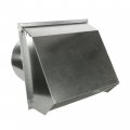 Hooded Wall Vent With Screen And Damper 10 Inch Galvanized 