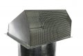 Hooded Wall Vent With Screen And Damper 10 Inch Galvanized