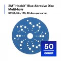 3m Hookit Blue Abrasive Discs 36159 Multi-hole 5 In 120 Grade Pack Of 50 Virtually Dust-free For Auto Sanding Body Repair