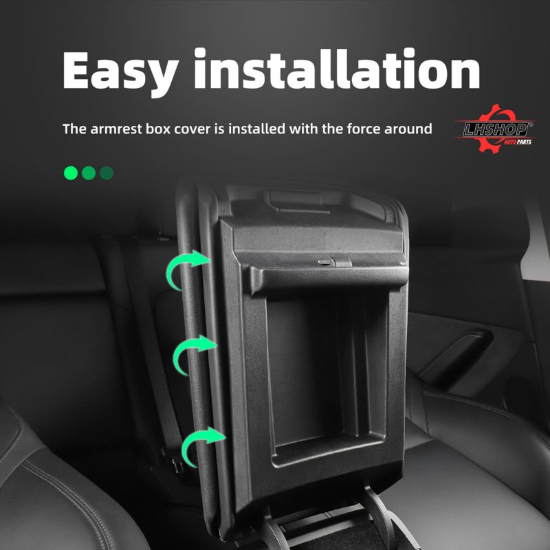 Qlhshop Car Center Console Armrest Box Cover Protection For Tesla Model Y 3 Accessories 2023 2022 2021 2020 2019 2018