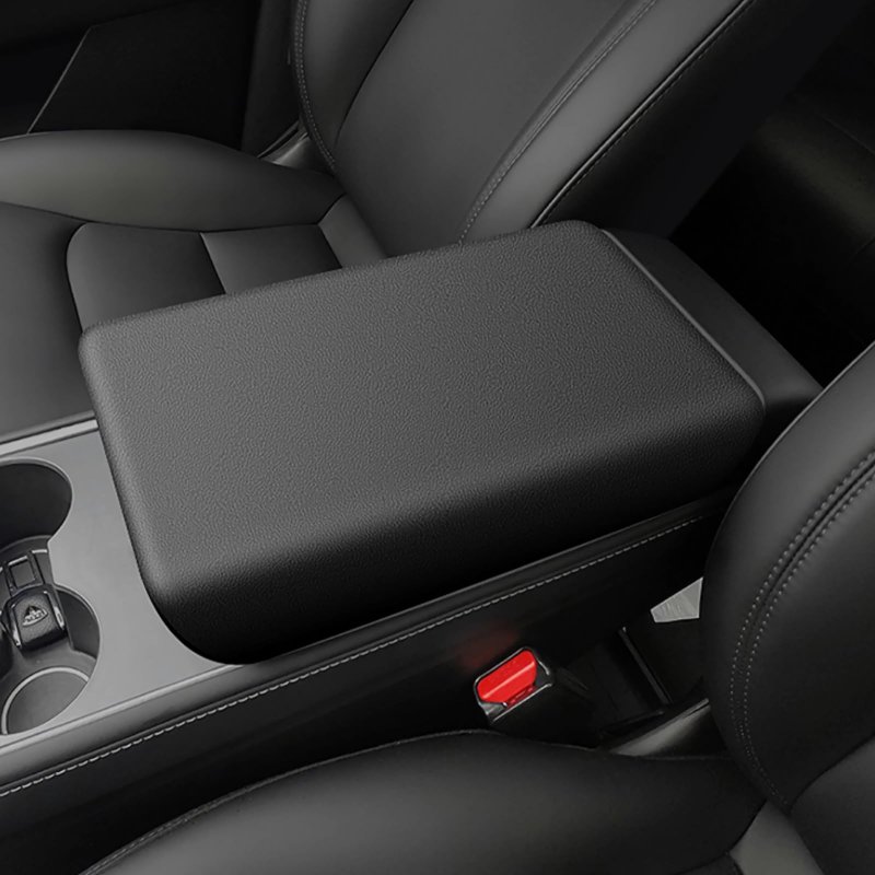 Qlhshop Car Center Console Armrest Box Cover Protection For Tesla Model Y 3 Accessories 2023 2022 2021 2020 2019 2018