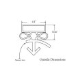 Passl A 41448-01 Door Gasket Size 29 1 2 X 22 5 8 Traulsen Seal For Cooler Or Freezer A Compatible With Refrigeration