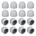 50pcs Hex Nut Cover M8 Grey Plastic Dome Protection Cap Bolt Covers For Hexagon Screws Bolts 