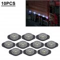 Newsmarts Automotive Combo Turn Signal Side Marker Light Assemblies 10 Pcs Round Winding Lamp For Car Bus Truck Trailer Lorry