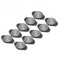 Newsmarts Automotive Combo Turn Signal Side Marker Light Assemblies 10 Pcs Round Winding Lamp For Car Bus Truck Trailer Lorry